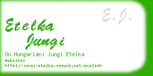 etelka jungi business card